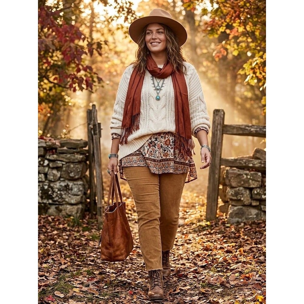 Cambridge Dry Goods Women's Size 14 Brown Corduroy Pants Straight Leg Stretch